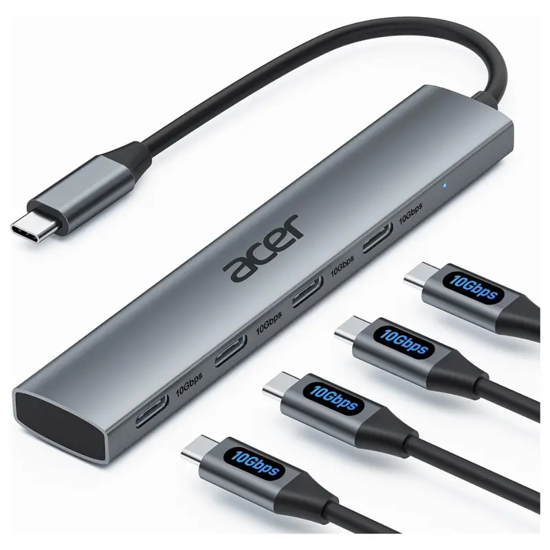 Acer 4-Port 10Gbps Usb-C 3.2 Hub 1