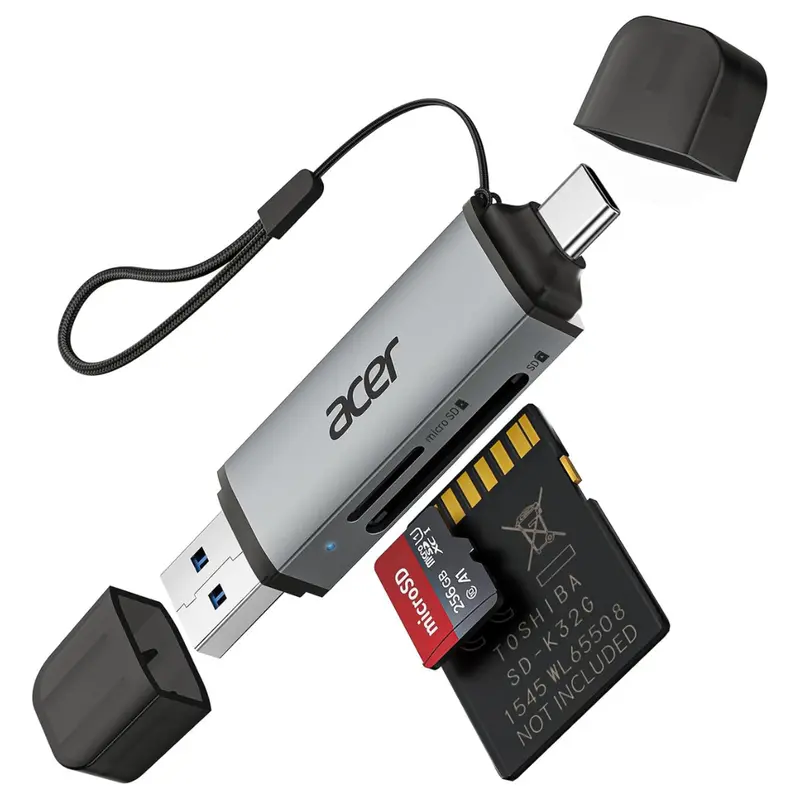Acer Dual-Slot Usb 3.0 Type C To Micro Sd Card Adapter 1