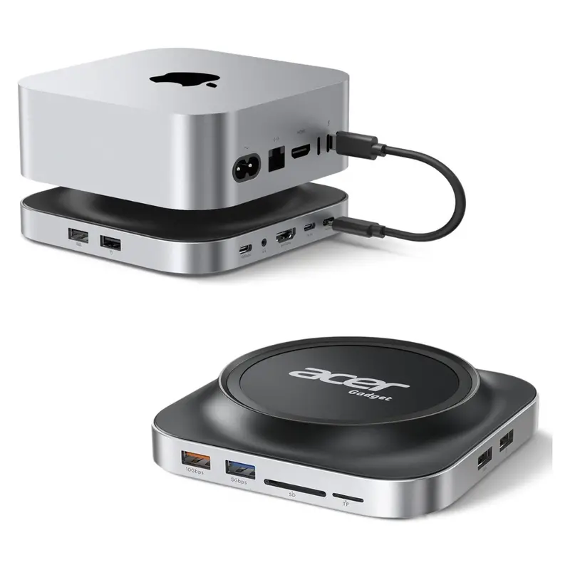 Acer Mac Mini M4 Aluminum Docking Station (Black) 1