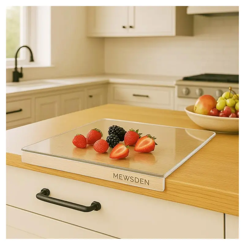 Acrylic Non-Slip Cutting Board With Counter Lip (16.1" X 12.5") 1