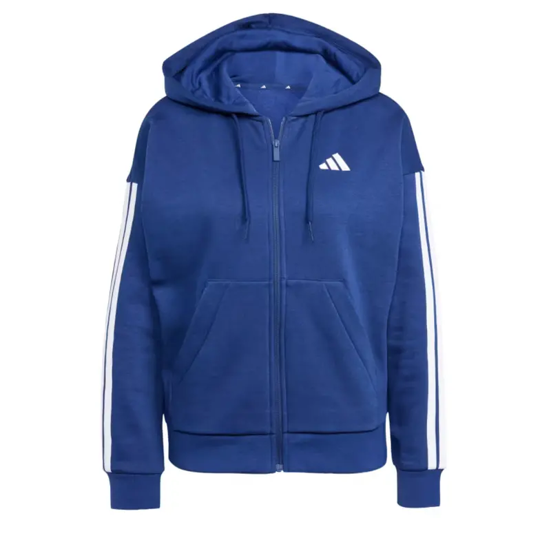 Adidas Women's Essentials 3-Stripes Fleece Full Zip Hoodie 1