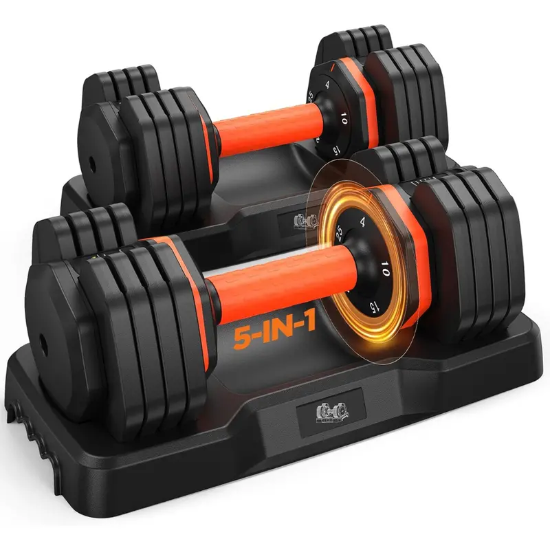 Adjustable Dumbbells Set With Anti-Slip Handle 1