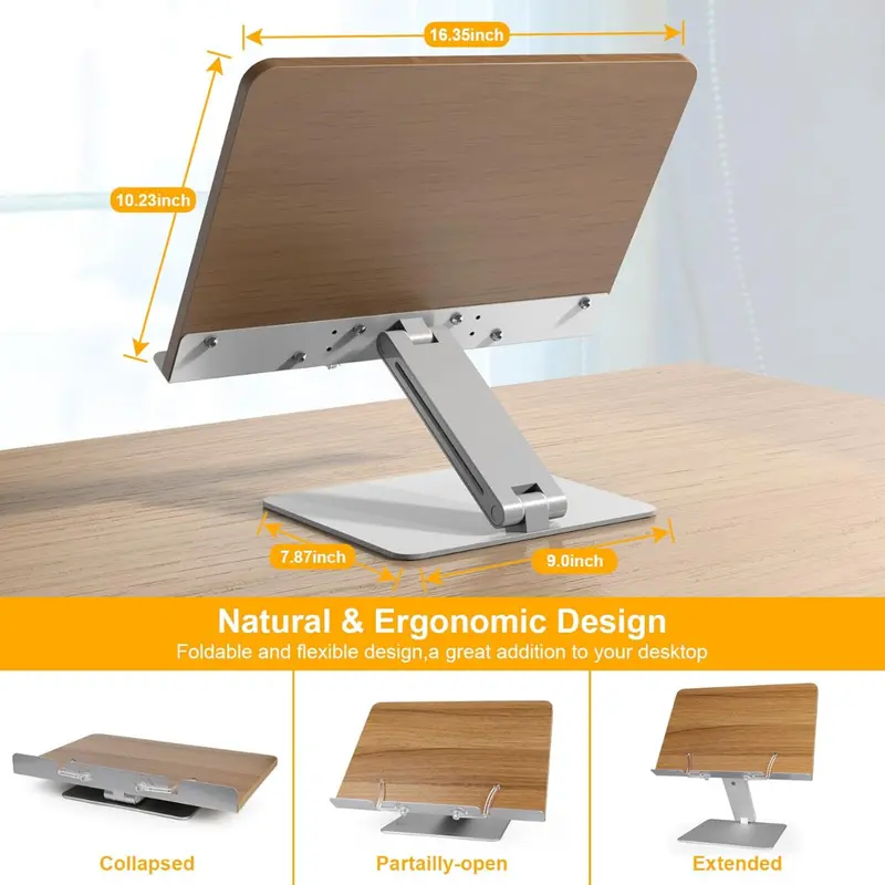Adjustable Holder Book Stand For Reading 1