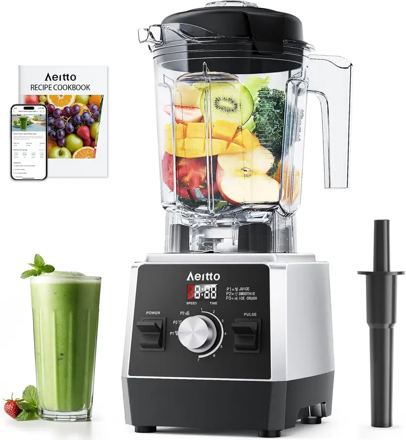 Aeitto 1800W 68-Oz Capacity Professional Countertop Blender 1
