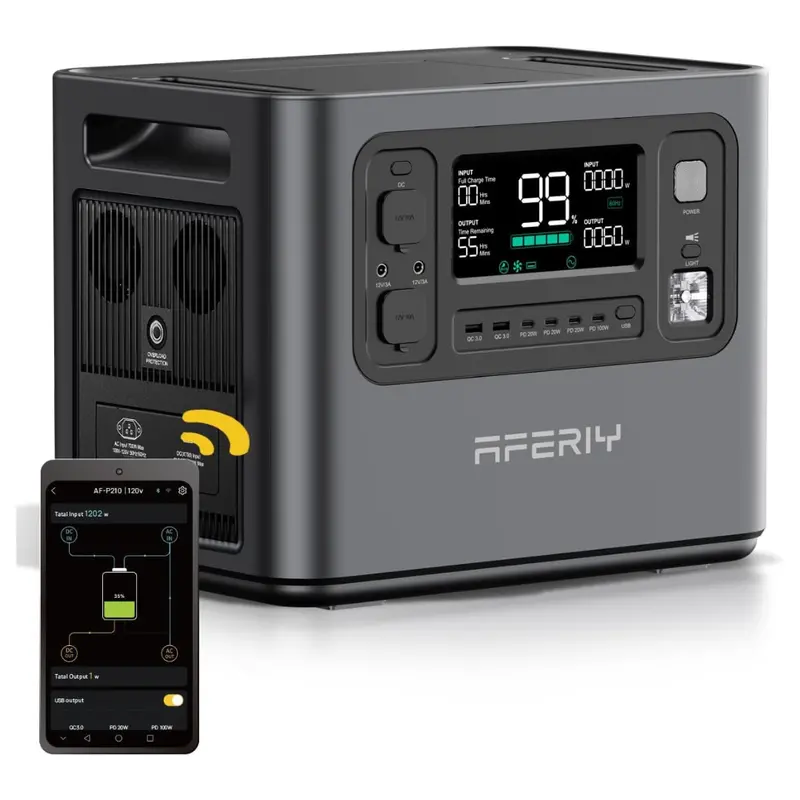 Aferiy P210 2400W Portable Power Station With Fast Charging (Solar Optional) 1