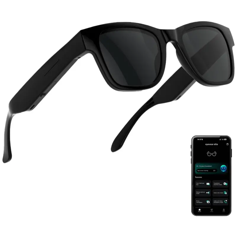 Ai Smart Languages Translator Glasses W/ Color-Change Lenses 1