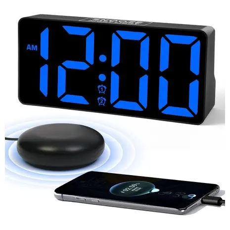 Alarm Clock With Bed Shaker 1