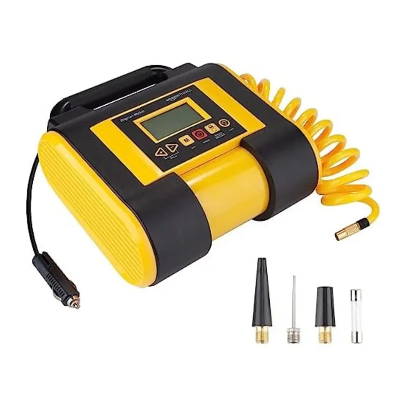 Amazon Basics 12V Dc 150-Psi Tire Inflator W/ Digital Pressure Gauge 1