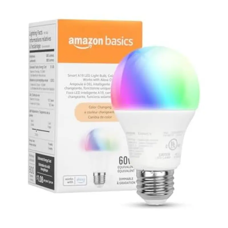 Amazon Basics 2.4 Ghz Smart A19 Led Light Bulb 1