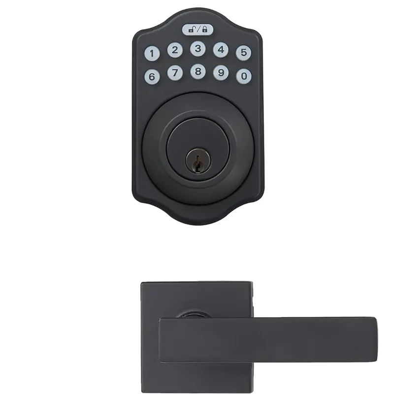 Amazon Basics Traditional Electronic Keypad, Keyless Entry Door Lock Deadbolt 1