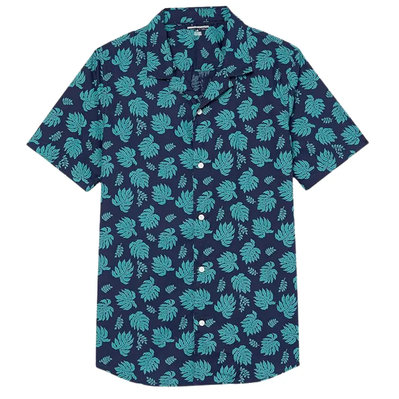 Amazon Essentials Men's Cotton Resort Slim-Fit Shirt 1