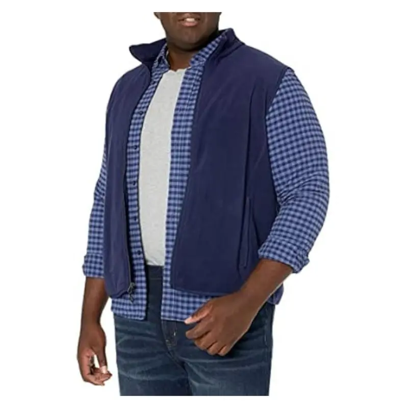 Amazon Essentials Men's Full-Zip Polar Fleece Vest 1