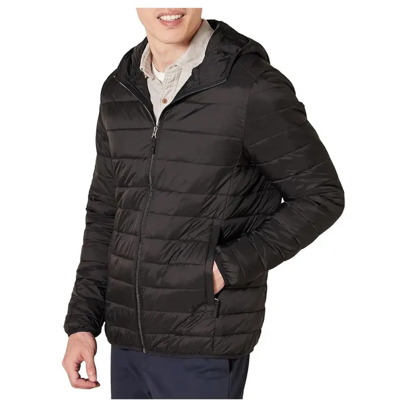 Amazon Essentials Men's Lightweight Hooded Puffer Jacket 1