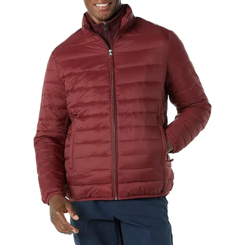 Amazon Essentials Men's Packable Lightweight Water-Resistant Puffer Jacket 1