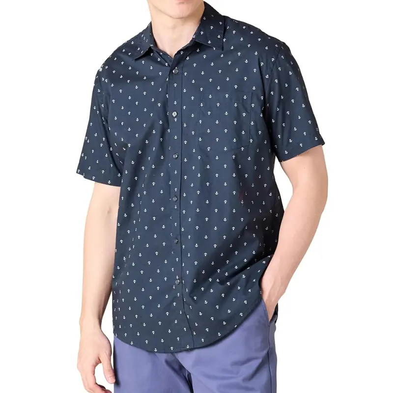 Amazon Essentials Men's Regular-Fit Short-Sleeve Shirt 1