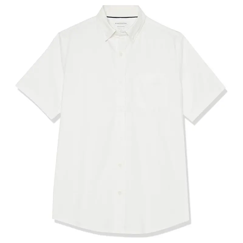 Amazon Essentials Men's Regular Fit Short Sleeve Stretch Oxford Shirt 1