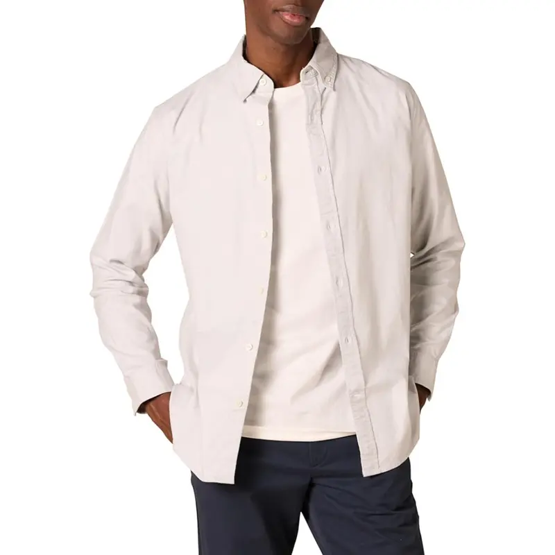 Amazon Essentials Men's Regular-Fit Stretch Oxford Shirt 1