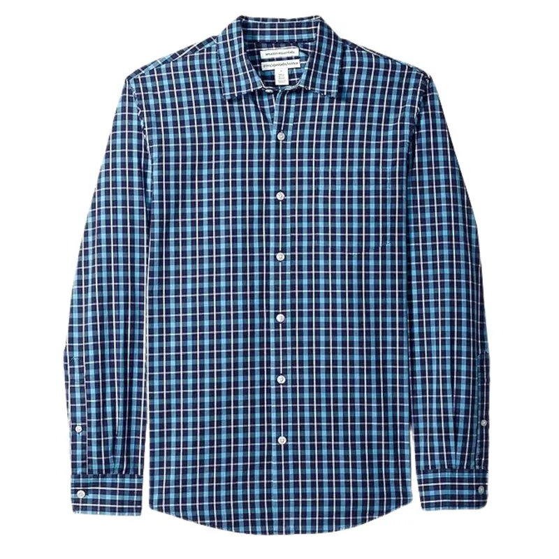 Amazon Essentials Men's Slim-Fit Long Sleeve Poplin Shirt 1