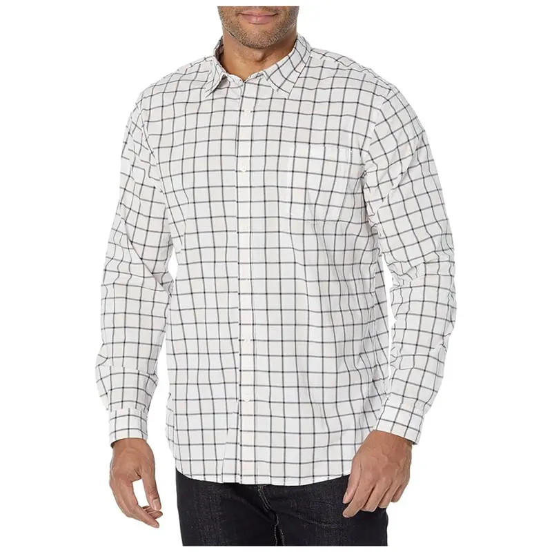 Amazon Essentials Men's Slim-Fit Stretch Poplin Shirt 1