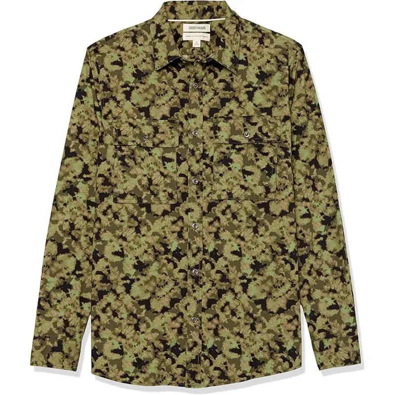 Amazon Essentials Men's Standard-Fit Long-Sleeve Shirt 1