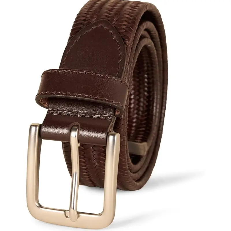 Amazon Essentials Men's Tubular Stretch Weave Belt 1