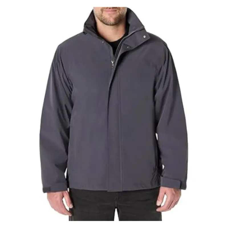 Amazon Essentials Men's Waterproof Packable Rain Jacket 1