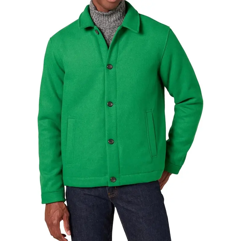Amazon Essentials Men's Wool Blend Bomber Jacket 1