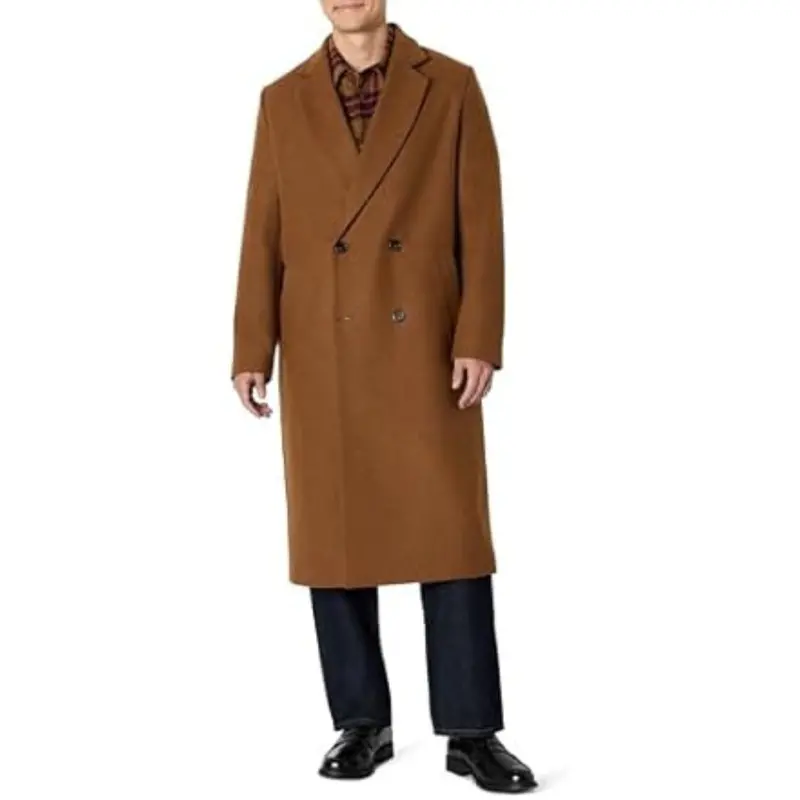 Amazon Essentials Men's Wool Blend Longline Topcoat (3 Colors) 1