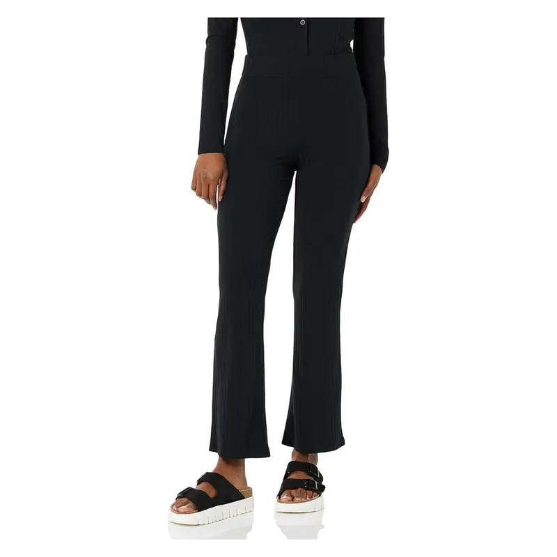 Amazon Essentials Women's Wide Rib Flared Ankle Pant 1