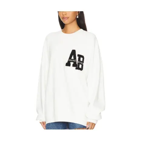 Anine Bing Letterman Sweatshirt 1