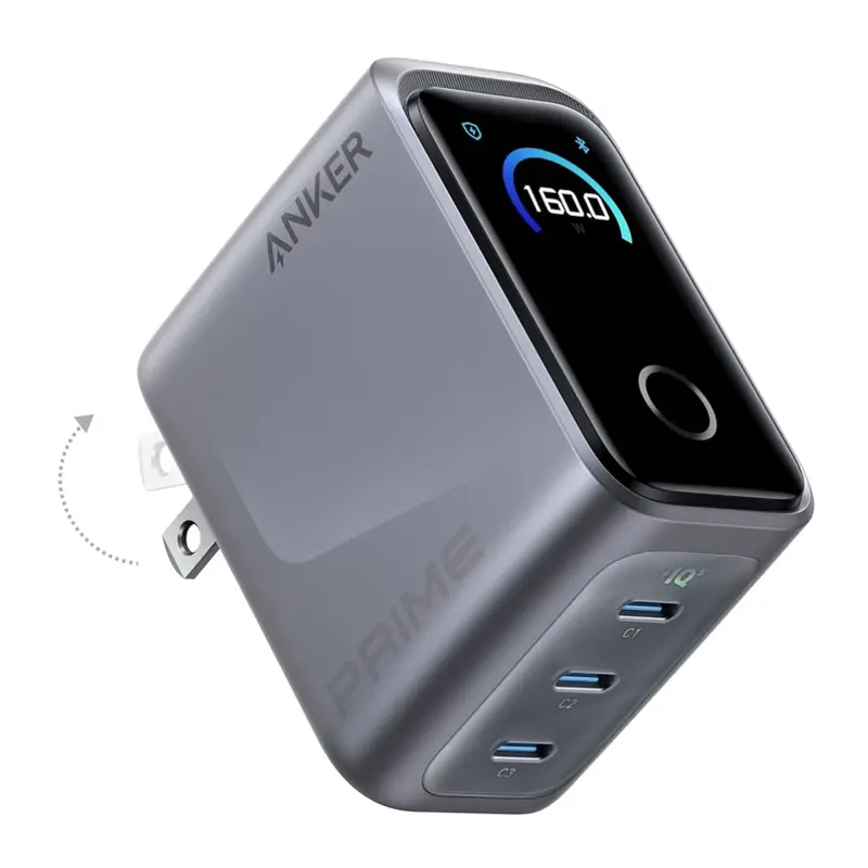 Anker 160W 3-Port Compact Usb C Gan Charger Block 1