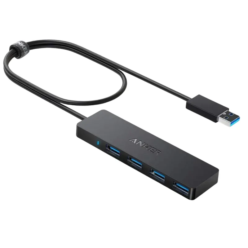 Anker 4-Port Ultra-Slim Usb 3.0 Data Hub W/ 2Ft Usb-A Cable 1
