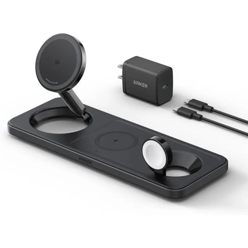 Anker Iphone 16 Foldable 3-In-1 Wireless Charging Station 1