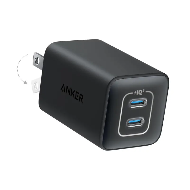 Anker Nano 3 47W 2-Port Compact Foldable Usb-C Gan Charger 1