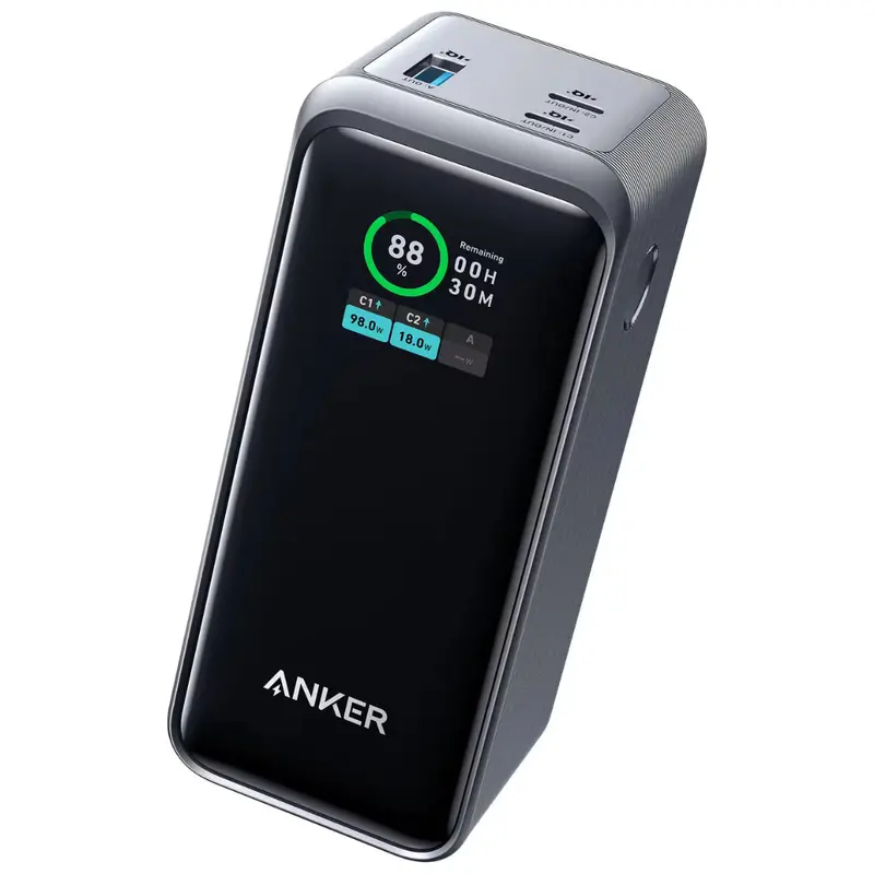 Anker Prime 20000Mah 200W Portable Power Bank W/ 2 Usb-C & 1 Usb-A Port 1