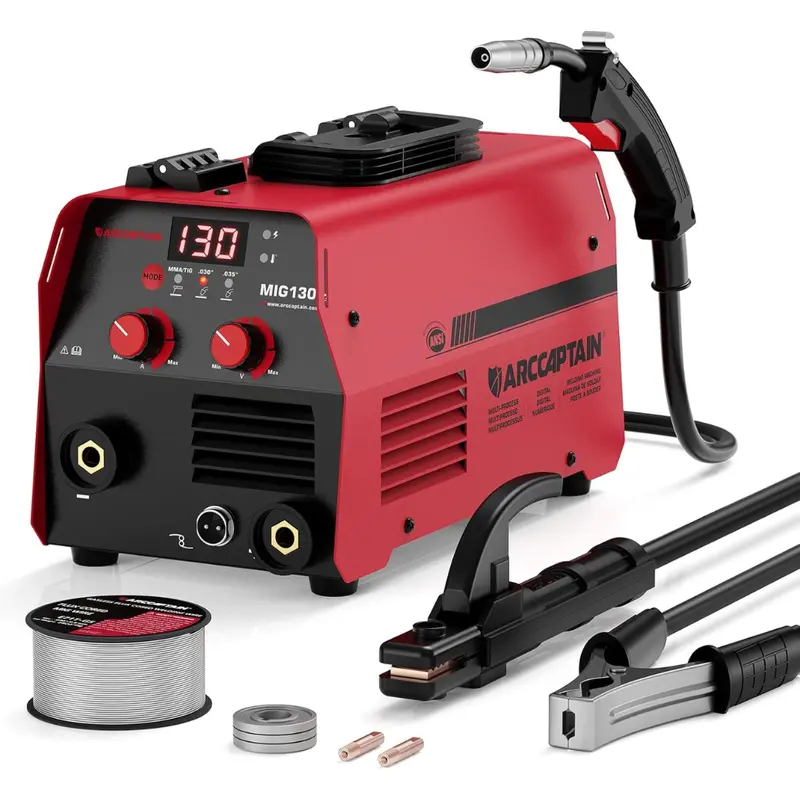 Arccaptain 130A 3-In-1 110V Mig Welder Machine 1