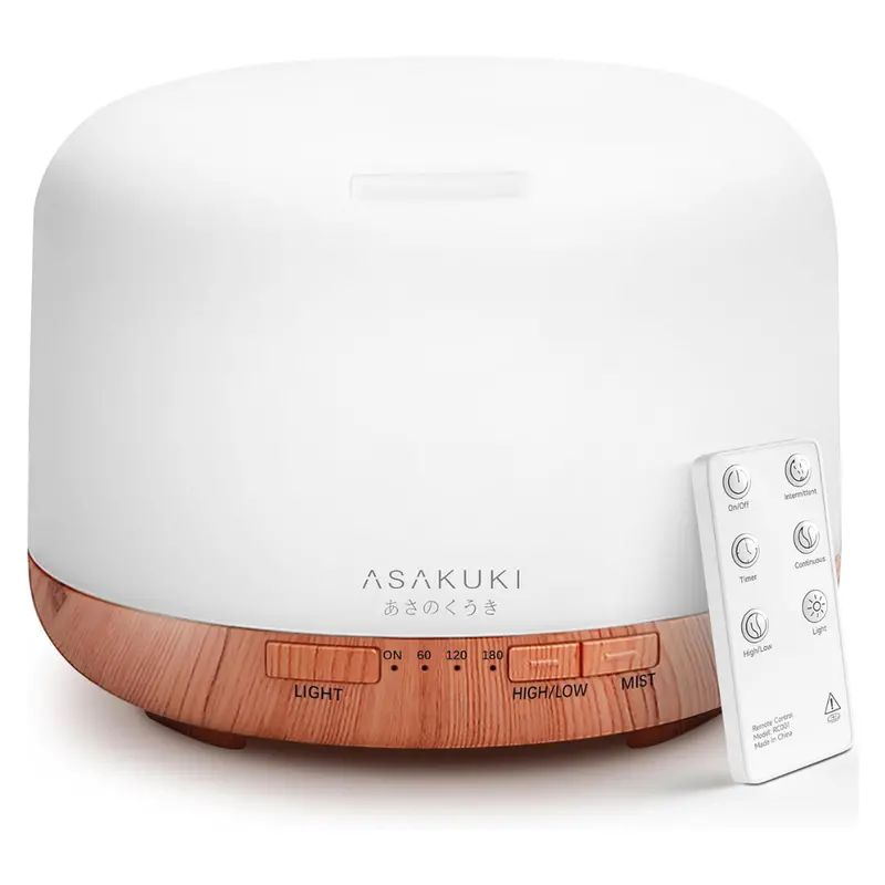Asakuki 500Ml Premium Essential Oil Diffuser With Remote Control 1