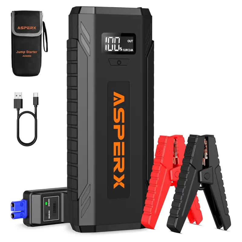 Asperx 4000A Portable Peak Car Jump Starter 1