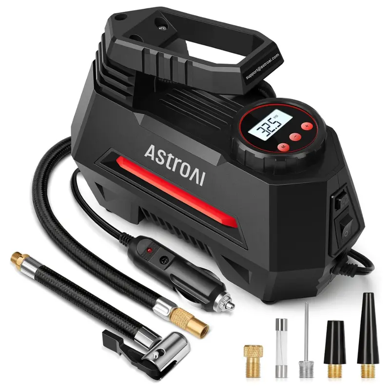 Astroai 12V Tire Inflator Portable Air Compressor W/ 9.8' Cord 1