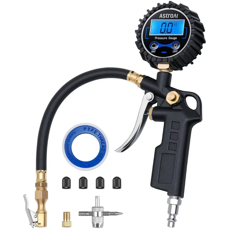 Astroai 250 Psi Digital Tire Pressure Gauge With Inflator 1