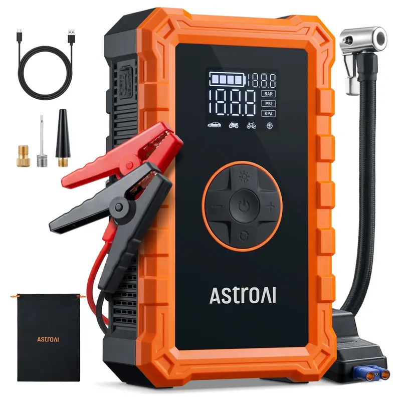 Astroai S8 Air 1500A Jump Starter & 150Psi Air Compressor 1