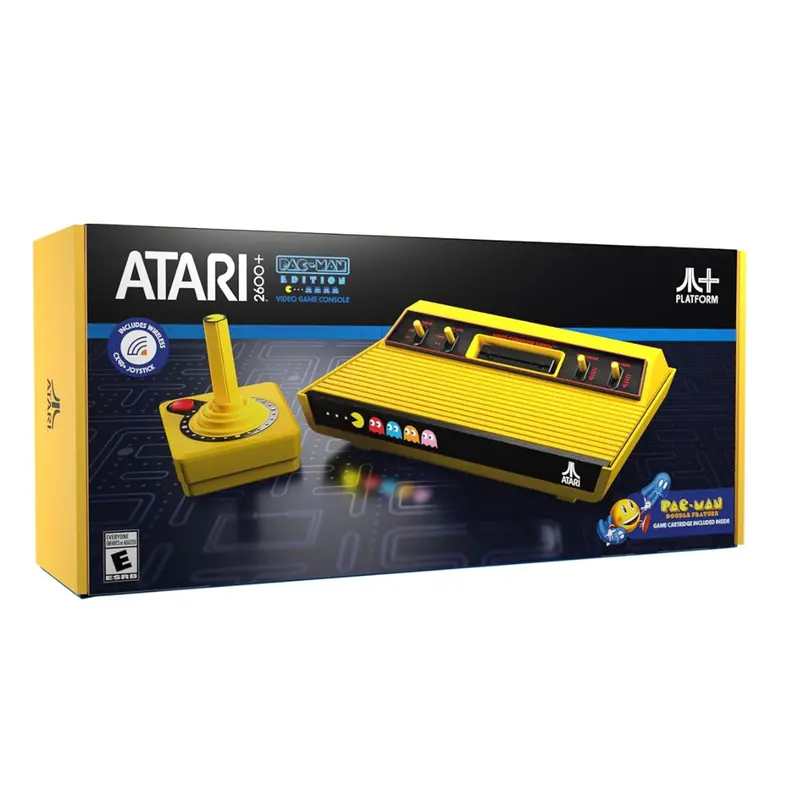 Atari 2600+ Pac-Man Edition Console, Game & Wireless Joystick 1