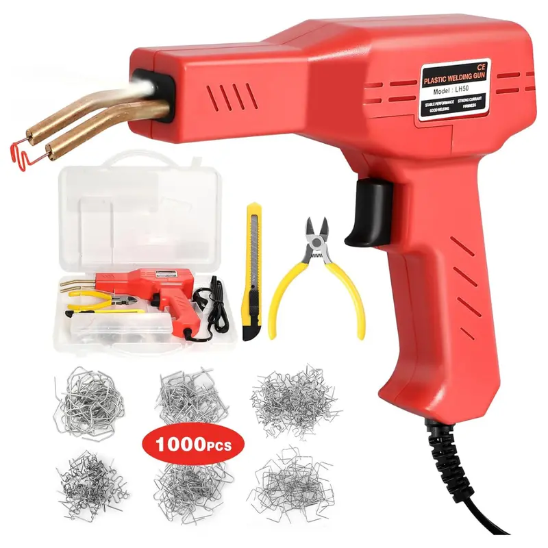 Atols Upgraded Plastic Welder W/ 1000 Staples, Diags, Box Cutter, Case 1