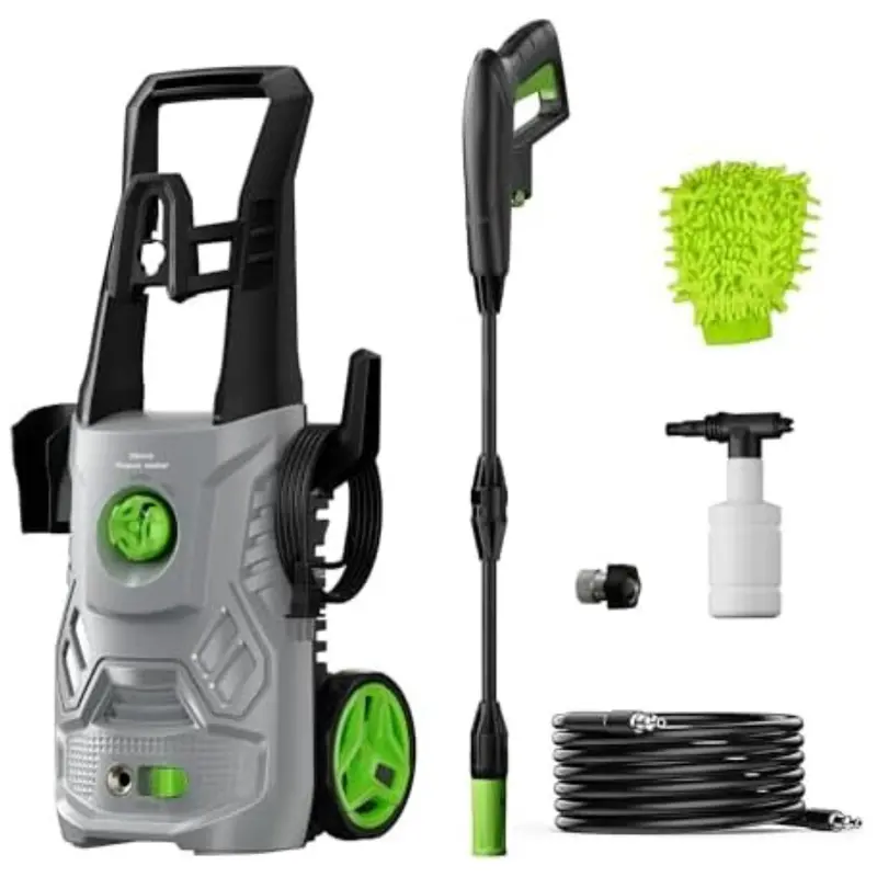 Atoolio High Power Electric Pressure Washer With Foam Cannon Attachment 1