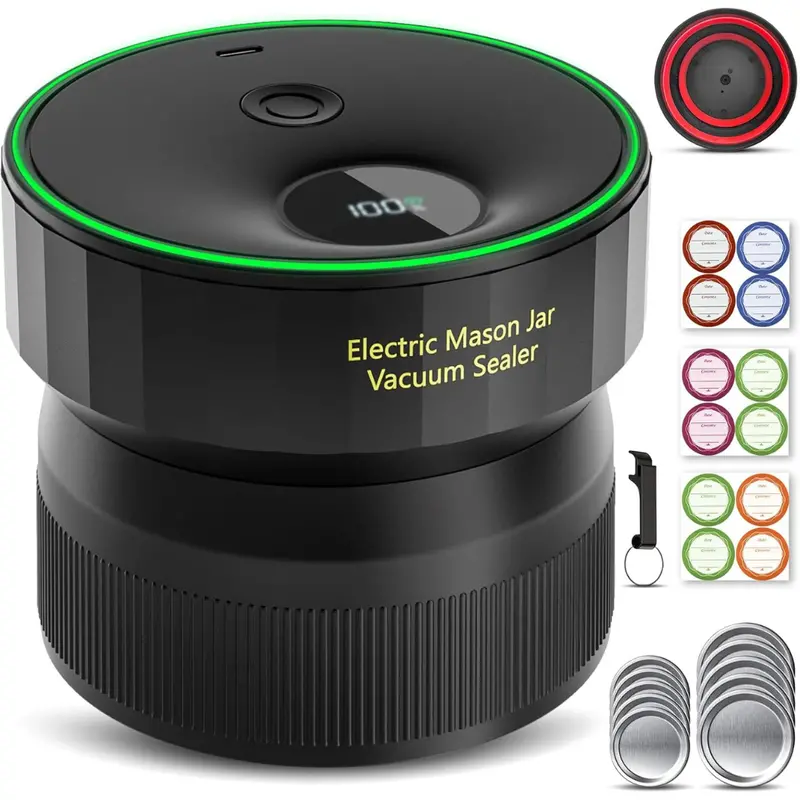 Attikbiz Portable Mason Jar Electric Vacuum Sealer 1