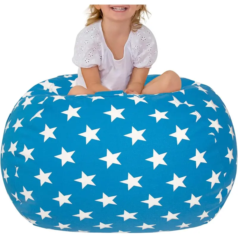 Aubliss 32'' Stuffed Animal Bean Bag Storage Chair 1