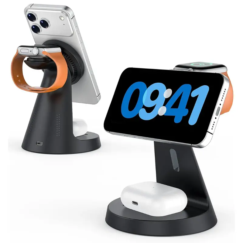 Autoyet 3-In-1 Wireless Charger Magnetic Docking Station 1
