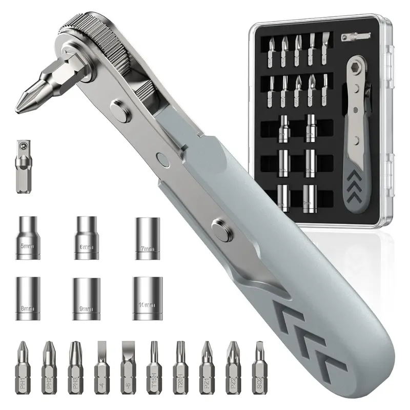 Axth 17-In-1 36-Tooth Mini Ratcheting Screwdriver Set 1