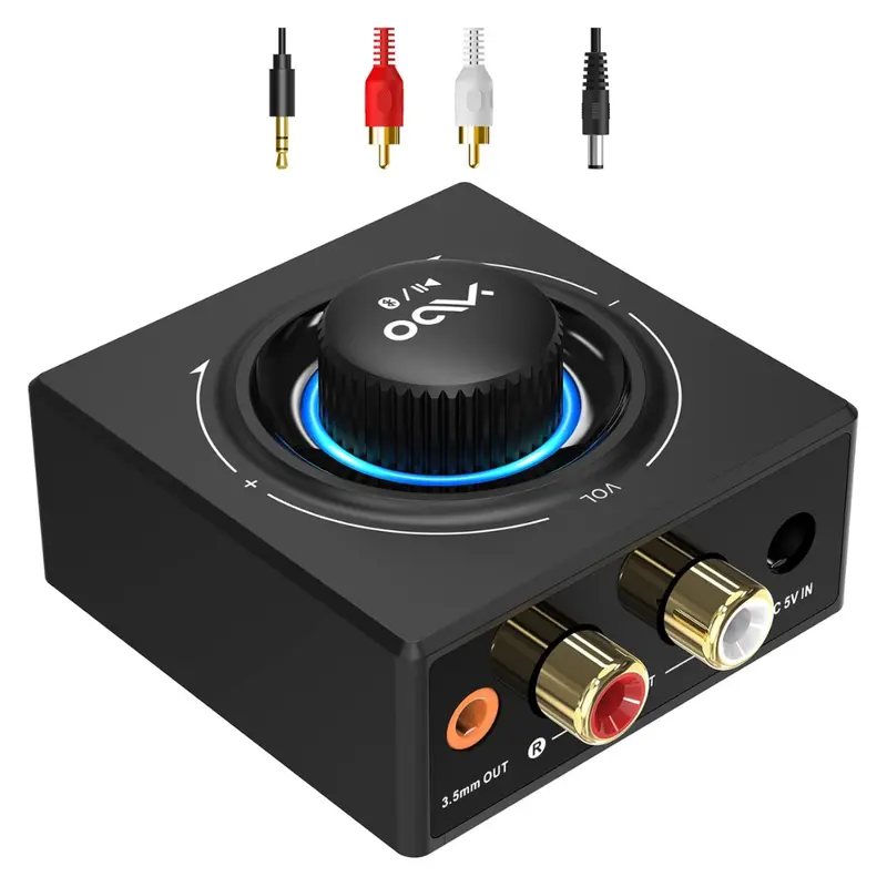 B06t3 Bluetooth 5.3 Receiver 100Ft Rca Bluetooth Audio Adapter 1