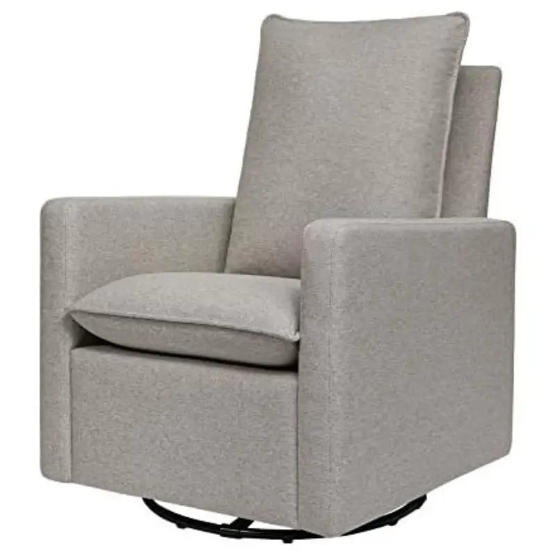 Babyletto Cali Pillowback Eco-Weave Swivel Glider 1